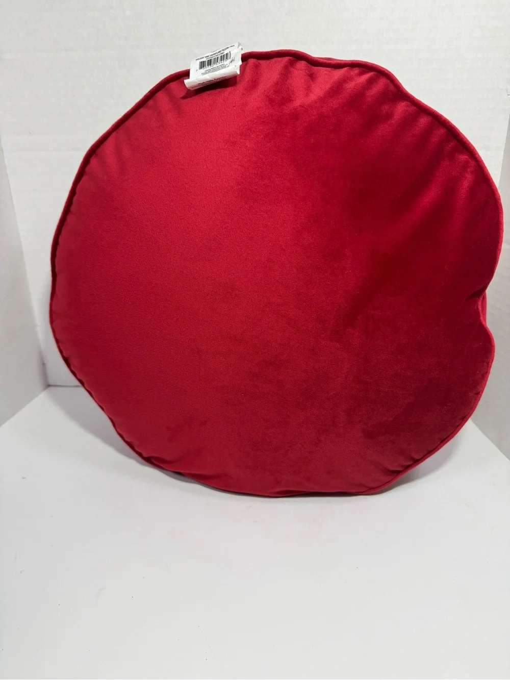 Festive Red Snowflake Round Holiday Pillow - Home Holiday
